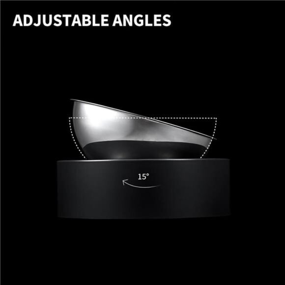 Raised Dog Cat Food Bowl 304 Stainless Steel, Elevated Pet Food and Water Bowl - Picture 5 of 7